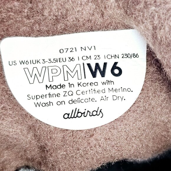 Allbirds Women's Wool Runner-up Mizzles, Limited Ed. Tri-Color, EUC, Sz 6 - Picture 11 of 13